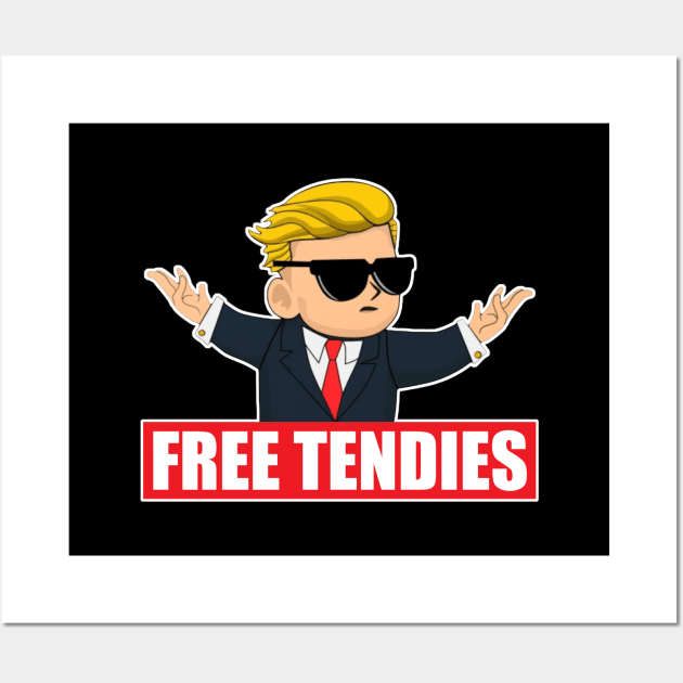 Reddit Wallstreetbets Free Tendies Day Trader Stock Bitcoin Wall Art by Tesla